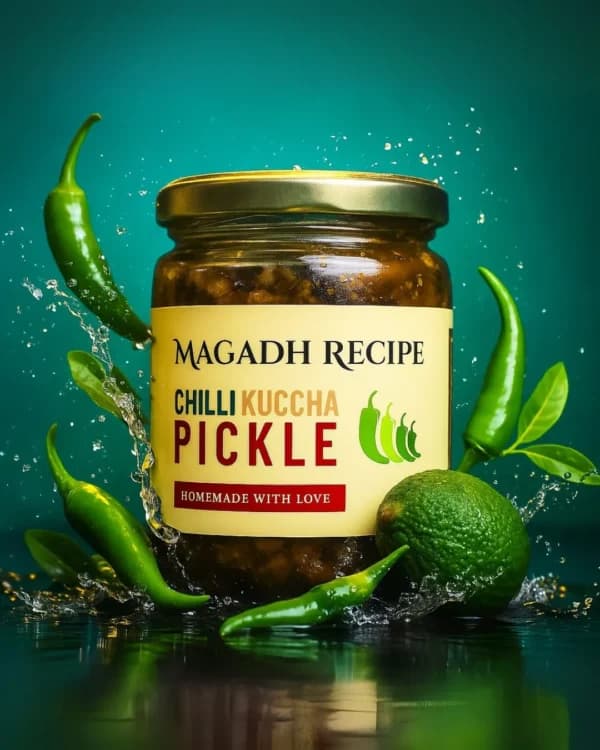 Green Chilli Kuccha Pickle