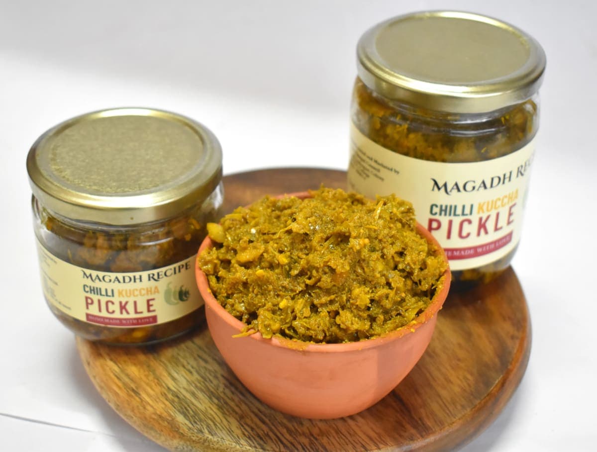 Green Chilli Kuccha Pickle | हरी मिर्च कुच्चा अचार