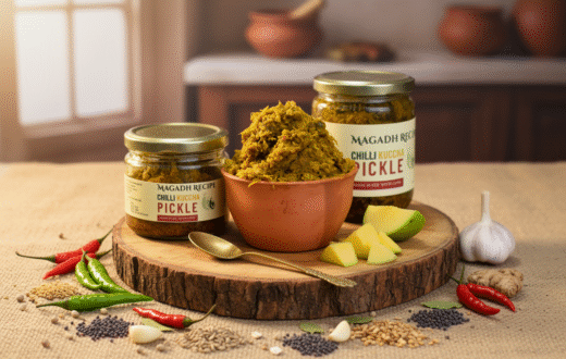 Green Chilli Kuccha Pickle