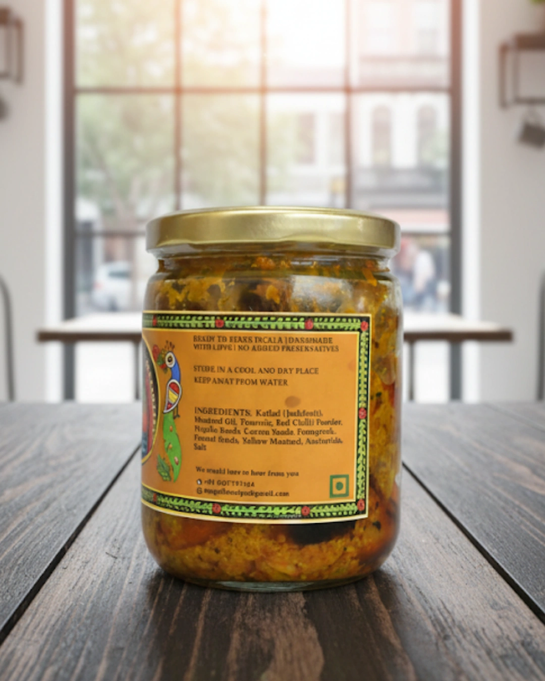 Kathal Pickle jackfruit pickle 400g back
