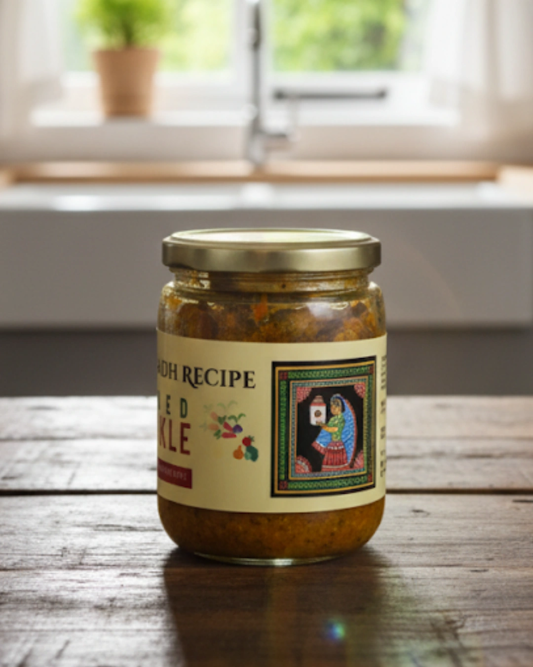 Mixed Veg pickle 400g side