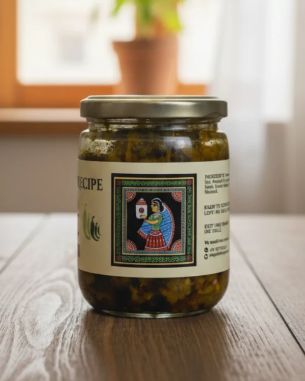 green chilli cuccha pickle