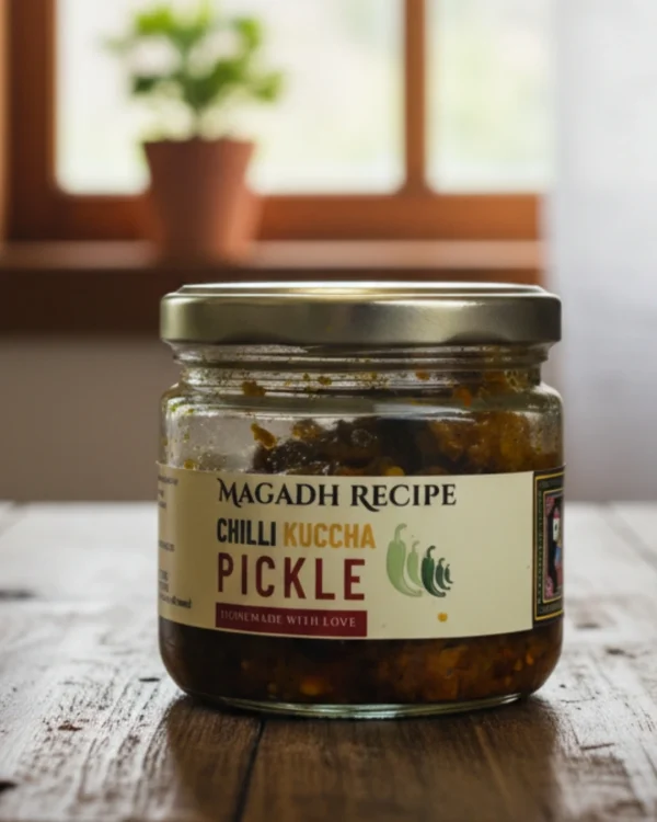green chilli cuccha pickle