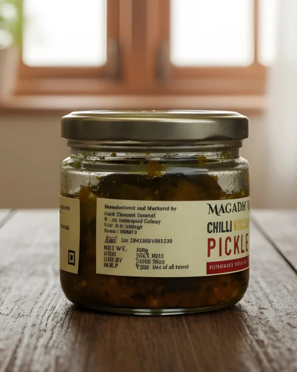 green chilli cuccha pickle