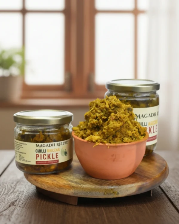 green chilli cuccha pickle