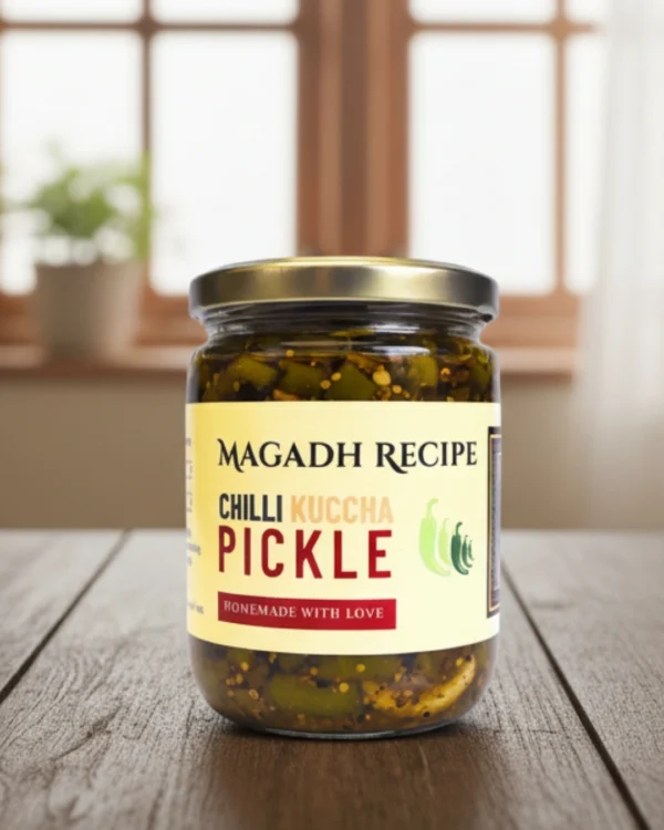 green chilli cuccha pickle