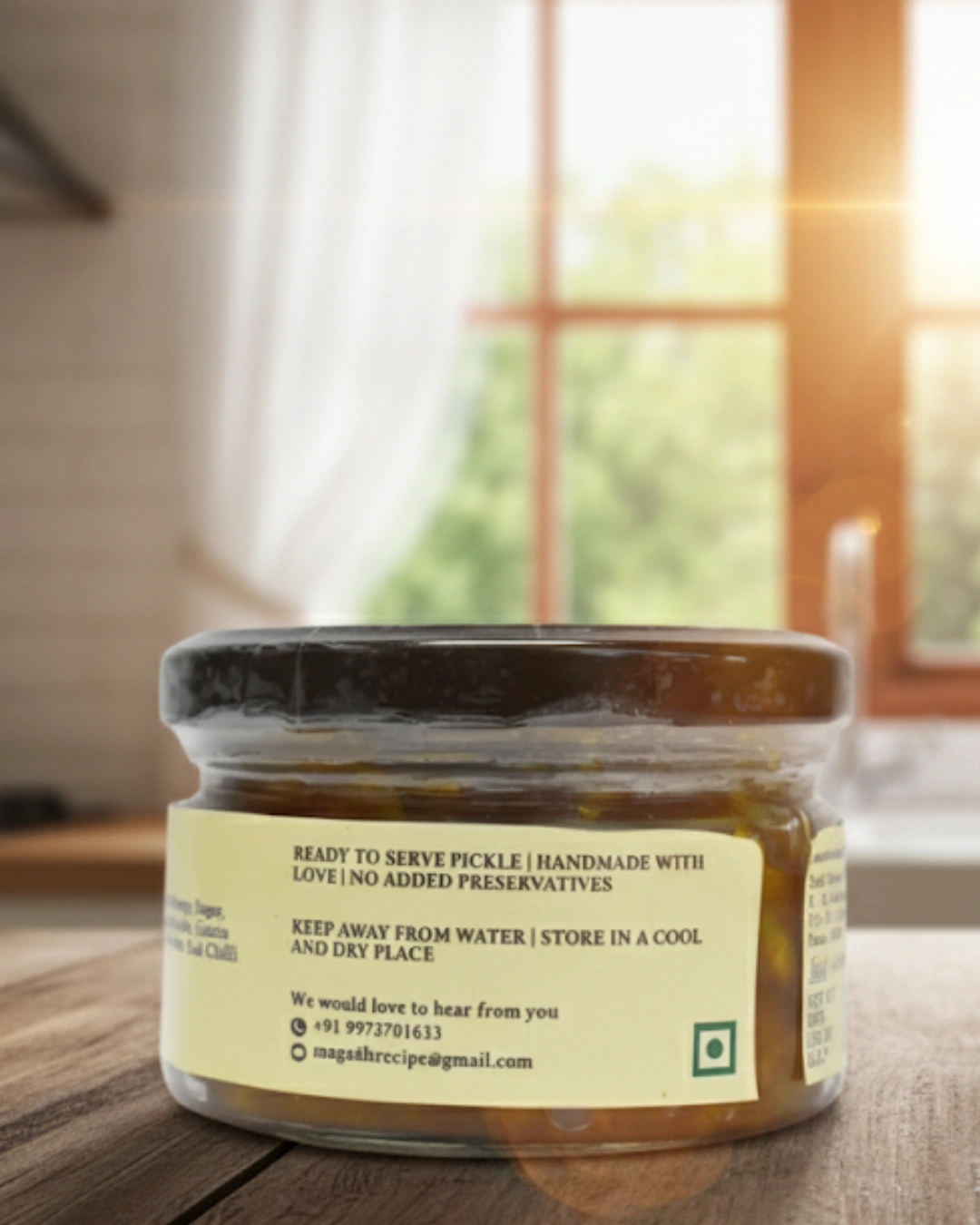 khatta meetha mango pickle 200g back